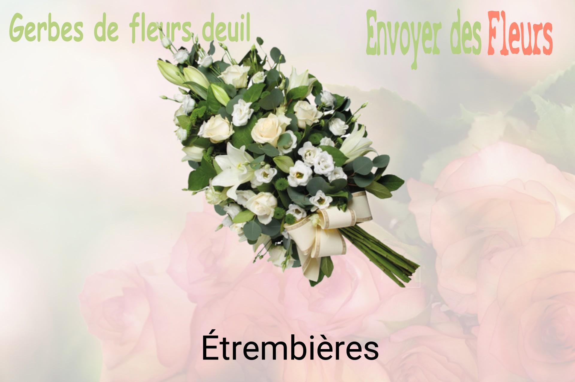 Gerbe de fleurs de deuil livrée à Étrembières